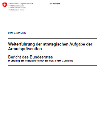 Weiterführung der strateg. Aufgabe der Armutsprävention d