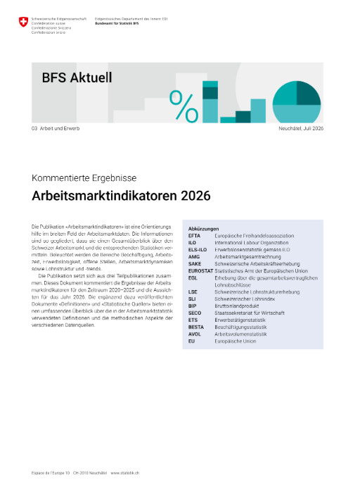 BFS Arbeitsmarktindikatoren 2026 d