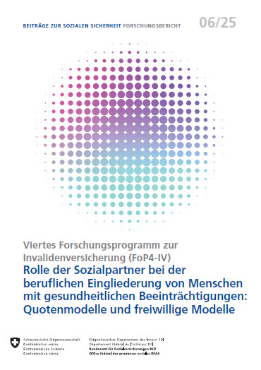 BSV Rolle der Sozialpartner bei der beruflichen Eingliederung 06 25 d