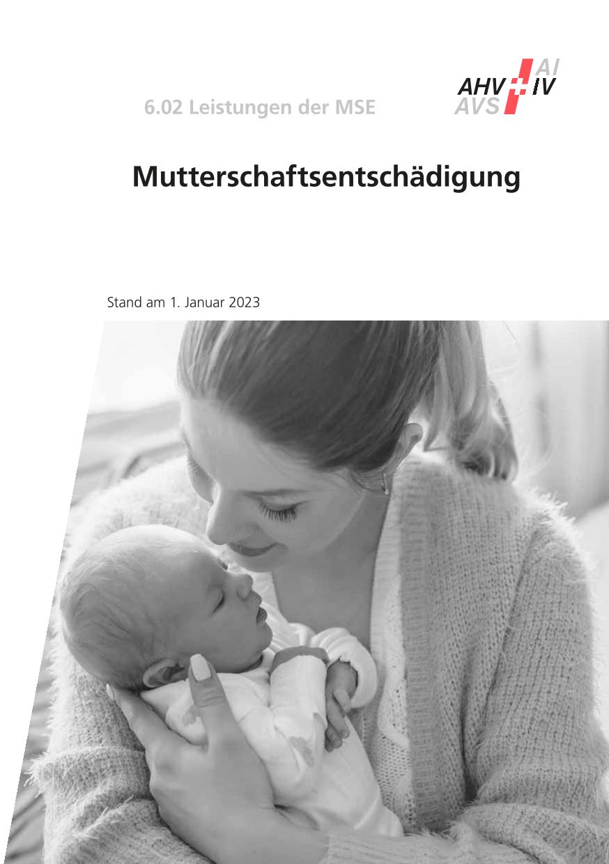 Merkblatt Mutterschaftsentschdigung