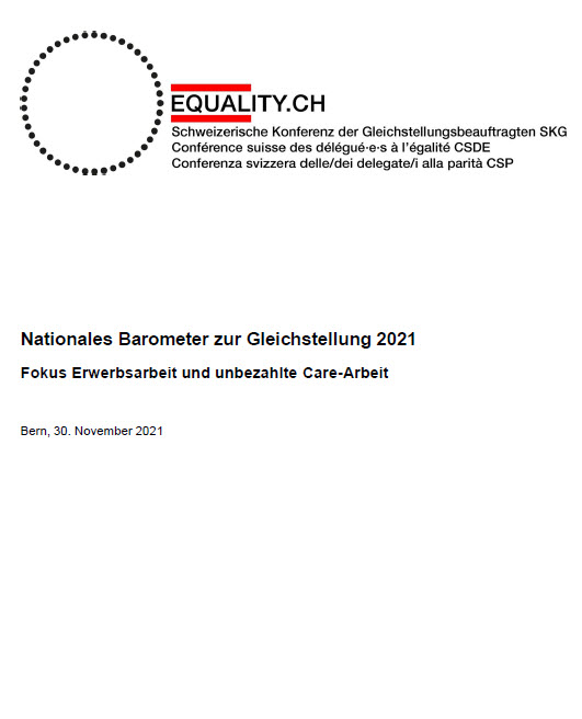 Nationales Barometer zur Gleichstellung 2021 d