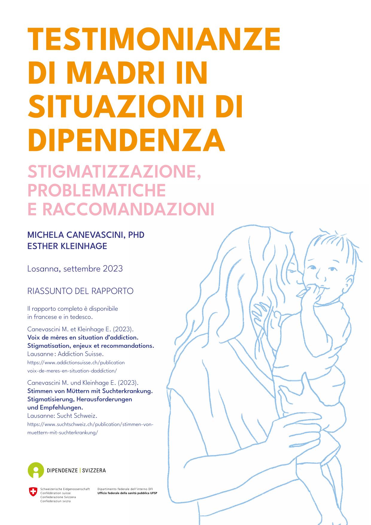 2023 Testimonianze di madri situazioni dipendenza 1